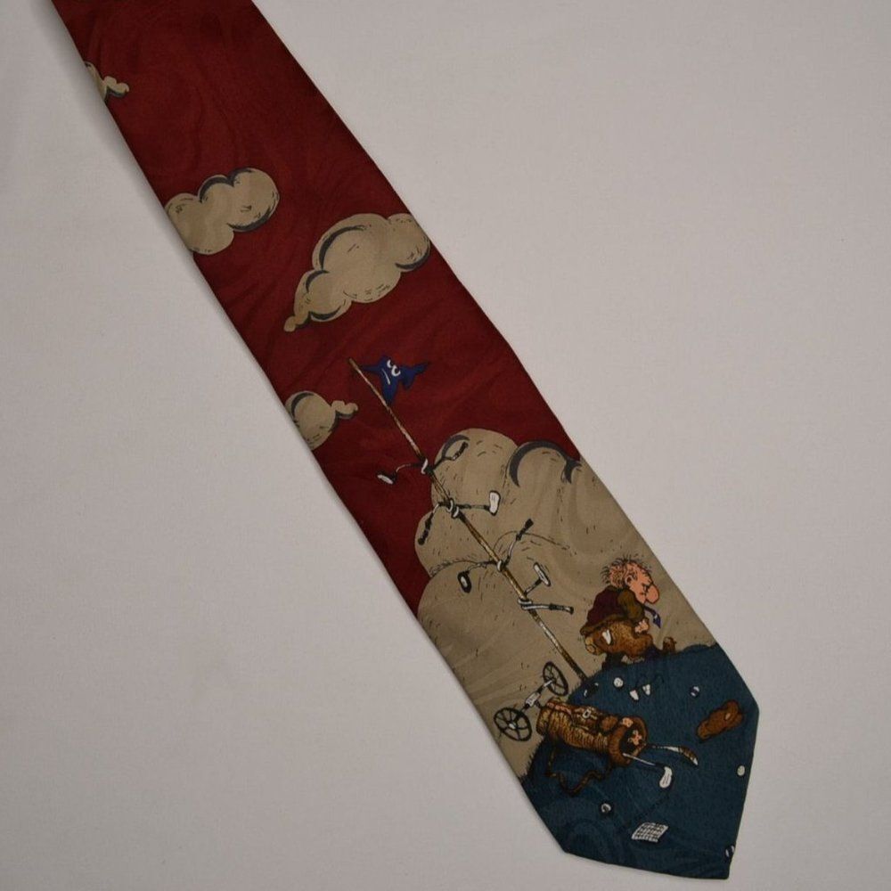 Gary Patterson Men's Funny Old Man Golf Tie